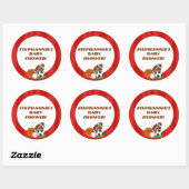 Stickers 6 - 3" Favor All Star Red (Feuille)