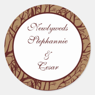 Stickers 6 - 3" Favoriser Arbre d'automne