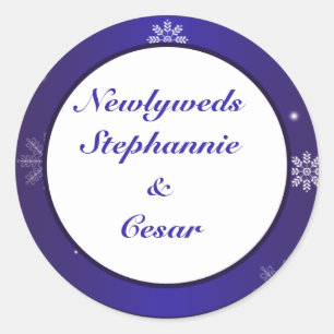 Stickers 6 - 3" Favoriser Flacons de neige blanche