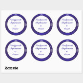 Stickers 6 - 3" Favoriser Flacons de neige blanche (Feuille)