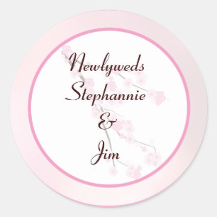 Stickers 6 - 3" Favoriser Fleur de cerisier rose