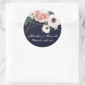 Stickers 6 - 3" Favoriser Jardin Géométrique Rose  (Sac)