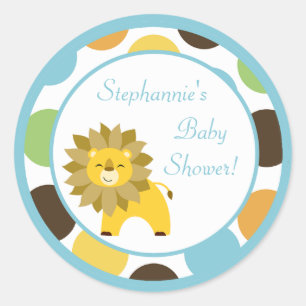 Stickers 6 - 3" Favoriser Jungle King Lion Safari