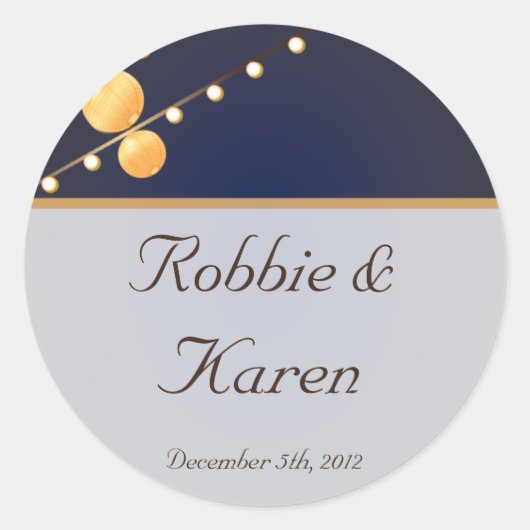 Stickers 6 - 3" Favoriser Lanternes en papier mode (Devant)