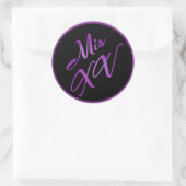 Stickers 6 - 3" Favoriser Mis XV Purple Morado (Sac)