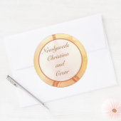Stickers 6 - 3" Favoriser Paris Peach (Enveloppe)