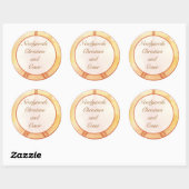 Stickers 6 - 3" Favoriser Paris Peach (Feuille)