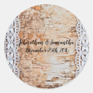 Stickers 6 - 3" Favoriser Pays Grange Dentelle en