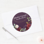 Stickers 6 - 3" Favoriser Plum Purple Rose Gold Ge (Enveloppe)