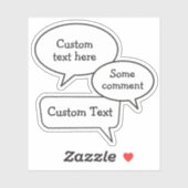 Stickers à bulles vocales (Feuille)