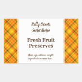 Stickers à canne modifiable de la récolte d'orange (Devant)