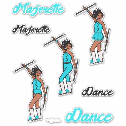 Stickers à changement rapide Majorette (Marine) (Devant)