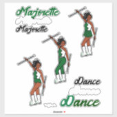Stickers à changement rapide Majorette (vert) (Feuille)