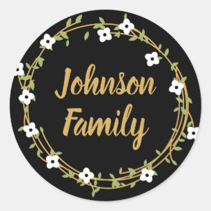 Stickers à Customise de couronne de laurier noir e