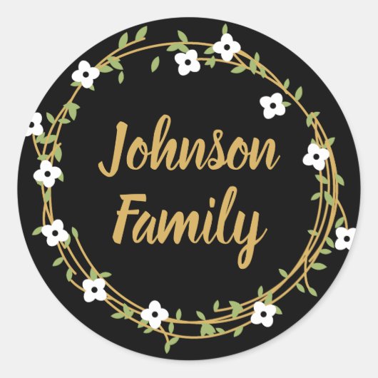 Stickers à Customise de couronne de laurier noir e (Devant)