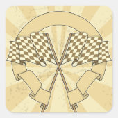 Stickers À damiers drapeaux de course (Devant)