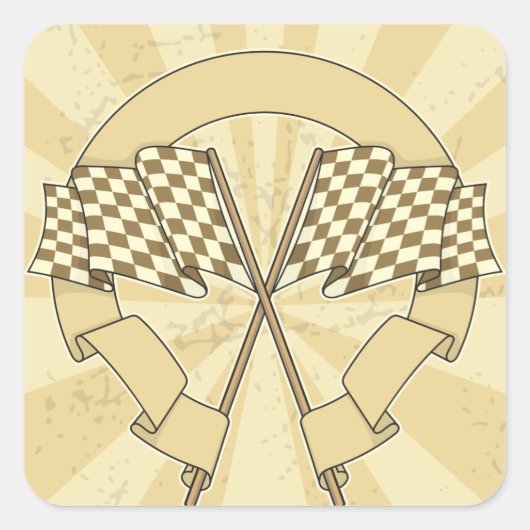 Stickers À damiers drapeaux de course (Devant)