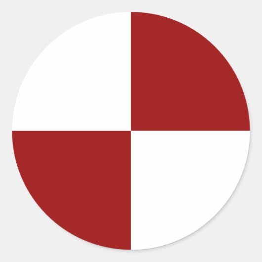 Stickers À damiers rouge et blanc (Devant)