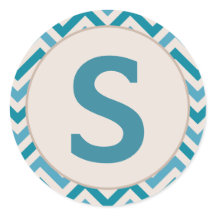 Stickers à enveloppe de Noël avec Monogramme