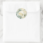 Stickers à enveloppe de rose blanche (Sac)