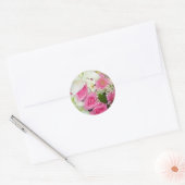 Stickers à enveloppe florale rose et blanc (Enveloppe)
