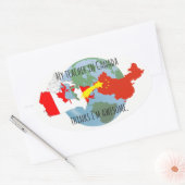 Stickers à envoyer à l'étudiant : Canada, stupéfia (Enveloppe)