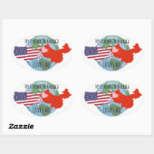 Stickers à envoyer aux étudiants : USA, Amour (Feuille)