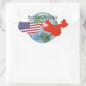 Stickers à envoyer aux étudiants : USA, Amour (Sac)