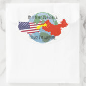 Stickers à envoyer aux étudiants : USA, Awesome (Sac)