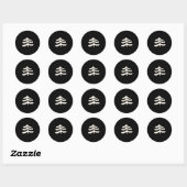 Stickers À feuillage persistant Black Modern (Feuille)