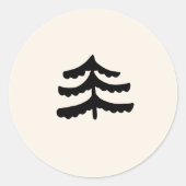 Stickers À feuillage persistant simples (Devant)