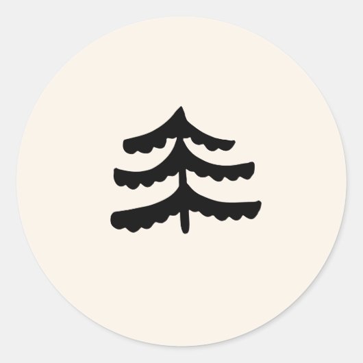 Stickers À feuillage persistant simples (Devant)