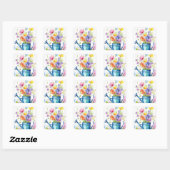 Stickers à fleurs (Feuille)