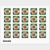 Stickers à fleurs de pivoines (Feuille)