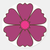 Stickers à fleurs violettes (Devant)