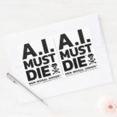 Stickers A.I. Must Die™ Logo (Bold Font) (Enveloppe)