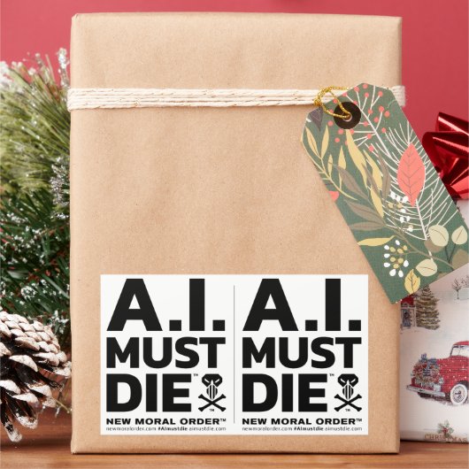 Stickers A.I. Must Die™ Logo (Bold Font) (vacances)