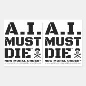 Stickers A.I. Must Die™ Logo (Police militaire) (Devant)
