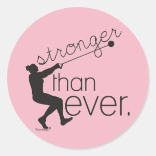 Stickers à lancer sur piste et marteau de terrain 