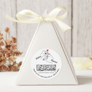 Stickers à main de coeur rouge - 3 pouces