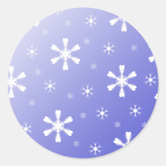 Stickers à neige bleue