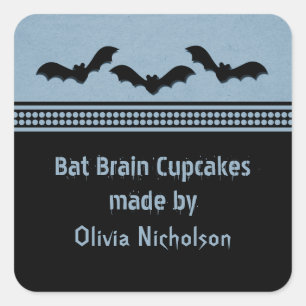 Stickers à pâte d'Halloween, bleu clair