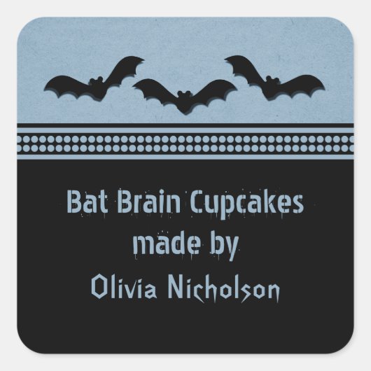 Stickers à pâte d'Halloween, bleu clair (Devant)