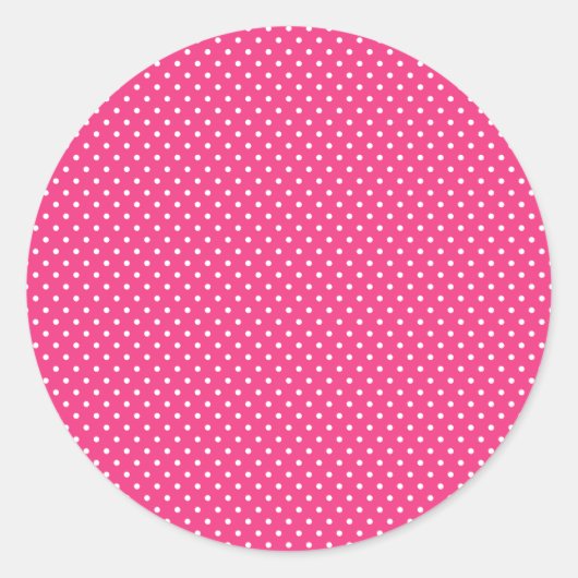 Stickers à pointes classiques rose chaud et blanc  (Devant)