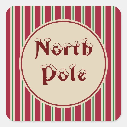Stickers à rayures du pôle Nord (Devant)