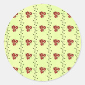 Stickers à rayures florales (Devant)