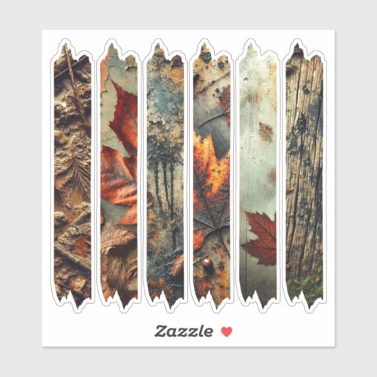 Stickers à ruban à ruban automatique Grungy (Feuille)