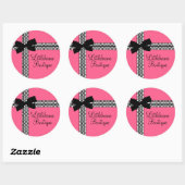 Stickers à ruban Polka Dot Personnalisé (Feuille)