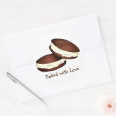 Stickers à tarte blanche au chocolat d'amour (Enveloppe)