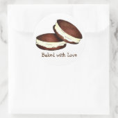Stickers à tarte blanche au chocolat d'amour (Sac)